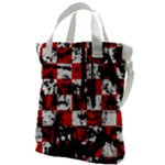 Emo Checker Graffiti Canvas Messenger Bag