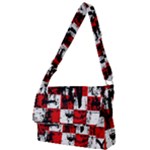 Emo Checker Graffiti Full Print Messenger Bag (S)