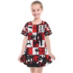 Emo Checker Graffiti Kids  Smock Dress