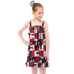 Emo Checker Graffiti Kids  Overall Dress
