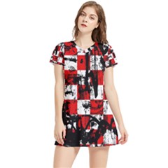 Short Sleeve V-Neck Dress 
