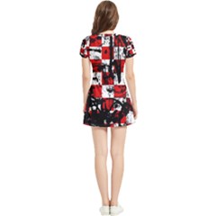 Short Sleeve V-Neck Dress 
