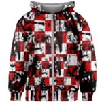 Emo Checker Graffiti Kids  Zipper Hoodie Without Drawstring