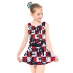 Emo Checker Graffiti Kids  Skater Dress Swimsuit