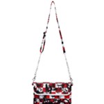 Emo Checker Graffiti Mini Crossbody Handbag
