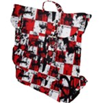 Emo Checker Graffiti Buckle Up Backpack