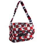 Emo Checker Graffiti Courier Bag