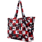 Emo Checker Graffiti Simple Shoulder Bag