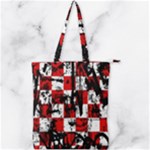 Emo Checker Graffiti Double Zip Up Tote Bag