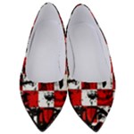 Emo Checker Graffiti Women s Low Heels