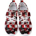 Emo Checker Graffiti Men s Velcro Strap Shoes