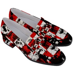 Women s Chunky Heel Loafers 