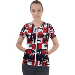 Short Sleeve Zip Up Jacket 
