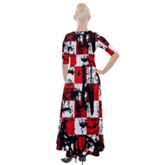 Half Sleeves Maxi Dress 