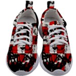 Emo Checker Graffiti Kids Athletic Shoes