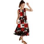 Emo Checker Graffiti Summer Maxi Dress