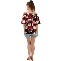 Off Shoulder Short Sleeve Top 