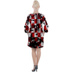 Open Neck Shift Dress 