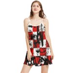 Emo Checker Graffiti Summer Frill Dress