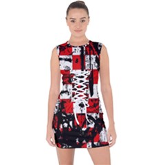 Lace Up Front Bodycon Dress 