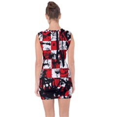 Lace Up Front Bodycon Dress 