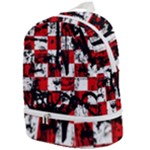 Emo Checker Graffiti Zip Bottom Backpack