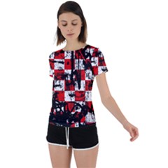 Back Circle Cutout Sports T-Shirt 