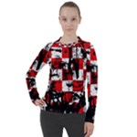 Emo Checker Graffiti Women s Pique Long Sleeve Tee