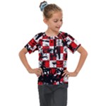 Emo Checker Graffiti Kids  Mesh Piece Tee