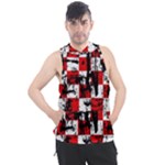 Emo Checker Graffiti Men s Sleeveless Hoodie