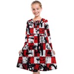 Emo Checker Graffiti Kids  Midi Sailor Dress