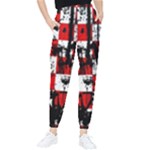 Emo Checker Graffiti Tapered Pants