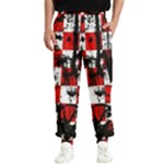 Emo Checker Graffiti Men s Elastic Waist Pants