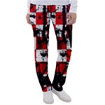 Emo Checker Graffiti Women s Casual Pants