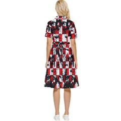 Button Top Knee Length Dress 