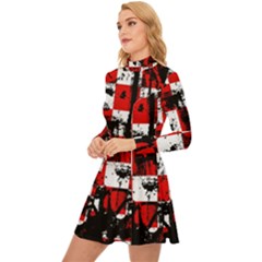 Long Sleeve Velour Longline Dress 