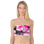 Pink Star Splatter Bandeau Top