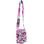 Pink Star Splatter Shoulder Strap Belt Bag