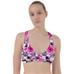 Pink Star Splatter Sweetheart Sports Bra