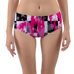 Reversible Mid-Waist Bikini Bottoms 