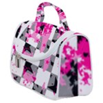 Pink Star Splatter Satchel Handbag