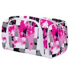 Pink Star Splatter Toiletries Pouch from ArtsNow.com