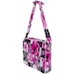 Pink Star Splatter Cross Body Office Bag