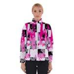 Pink Star Splatter Women s Bomber Jacket