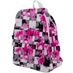 Pink Star Splatter Top Flap Backpack