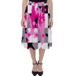 Pink Star Splatter Classic Midi Skirt