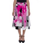 Pink Star Splatter Perfect Length Midi Skirt