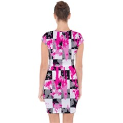 Capsleeve Drawstring Dress  