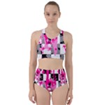 Pink Star Splatter Racer Back Bikini Set