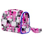 Pink Star Splatter Satchel Shoulder Bag